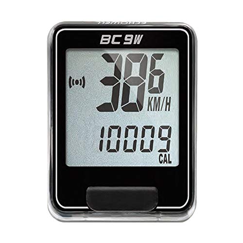 Echowell Bc9W, Ciclocomputer Senza Filo Unisex Adulto, Nero, Wireless