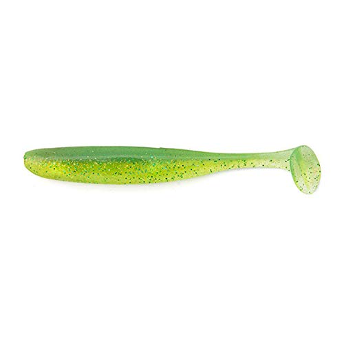Keitech Easy Shiner 4-Inch Soft Paddletail Swimbait #424 Lime/Chartreuse