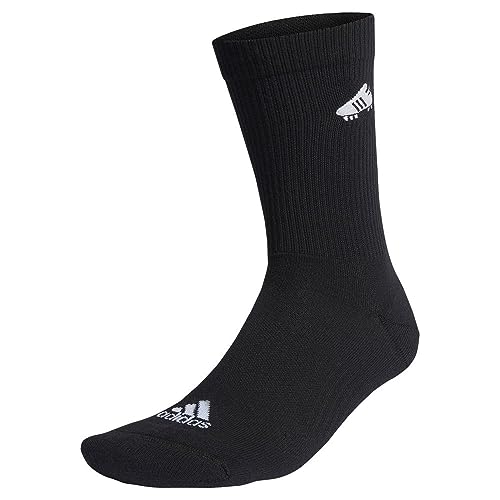 Adidas Soccer Boot Embroidered Socks, Calzini Unisex - Adulto, Black/White, 45-48