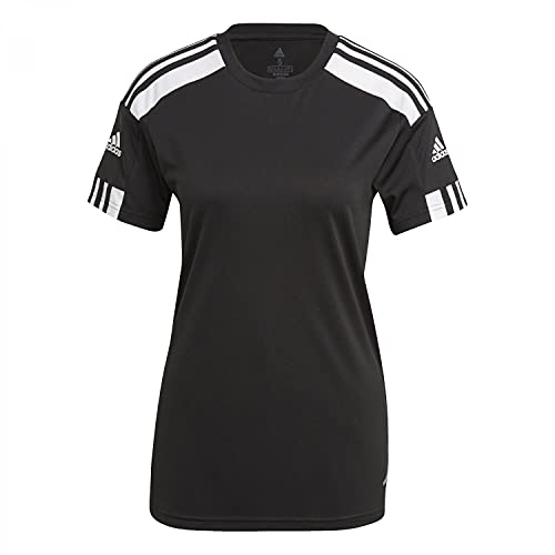 Adidas Squadra 21 Short Sleeve Jersey T-Shirt, Black/White, S Donna