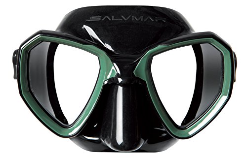 Salvimar Morpheus, Maschera Unisex Adulto, Nero/Verde