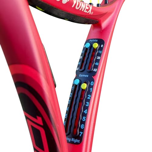 Scoring Right Portable Tennis Racquet And Paddle Scorekeeper - Segnapunti Facilmente Montato, Giochi E Set - Itf Conforme E Leggero - Pesa 1,9 G