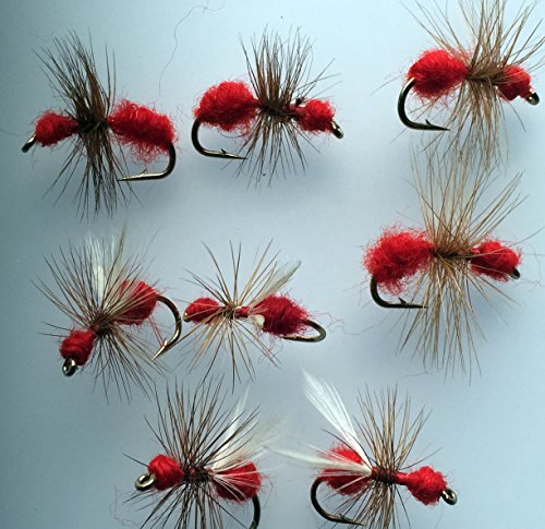 Pesca Mosche Secche Fly Formica Rossa Per La Trota Cavedani Persici Pack # 159 R