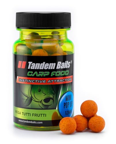 Tandem Baits Carp Food Perfection Mini Pop-Up Mega Tutti Frutti | Carpfishing Pesche Pesca Accessori | Alimentatore Per La Pesca Carpa | Pesca Accesso