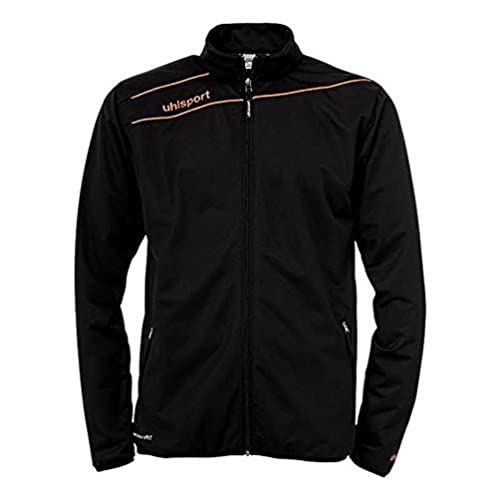 Uhlsport Stream 3.0-Giacca Classica, Uomo, Schwarz/Fluo Orange, Xxs