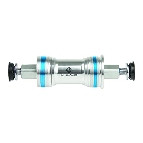 M-Wave Cartbridge B.B.-Set Carousel Bb Bsa Sq, For 68 Mm Bb Housing, L1: 107.5 Mm, L2 20.5 Mm, Compatible To Shimano Tool, C.P. Steel Axle/Silver Allo
