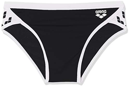 Arena M Team Stripe Slip Nuoto, Uomo, Nero (Black-White), 110