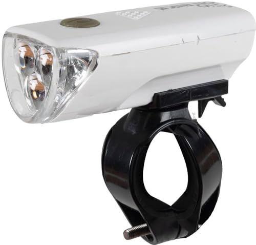 Fanale Anteriore Bici Tre Led Bianchi Aggancio Al Manubrio