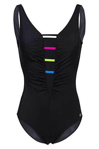 Fashy Damen Badeanzug, Costume Intero Donna, Multicolore Con Motivo, 42E