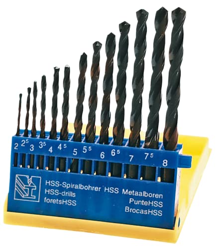 Trapani In Metallo Hss, 2,0-8,0 Mm, Un Set Di 13 Articoli Marca Neo Tools