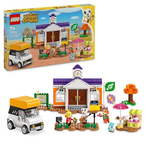 Lego Animal Crossing Concerto In Piazza Con K.K., Casa Giocattolo, Caffè E Veicolo Da Costruire Ispirati Al Videogioco, Giochi Creativi Per Bambine E