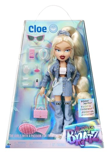 Bratz Alwayz Bratz Fashion Doll - Cloe - Con 10 Accessori E Poster - Età 6+