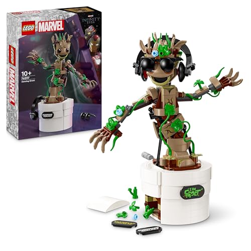 Lego Marvel Groot Ballerino, Personaggio Giocattolo Da Costruire Con Funzione Danzante, Giochi Animati Per Bambini E Bambine Da 7 Anni In Su, Idea Reg