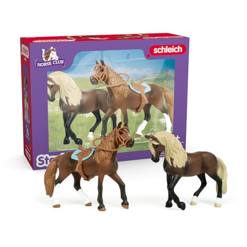 Schleich 42738 Horse Club "Paso Peruano" Set Iniziale, Da 5 Anni, Horse Club - Figura, 7 X 15 X 11 Cm