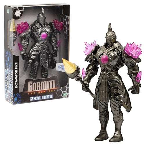 Gormiti The New Era - Cattivo Generale Fraktur Nemico, Action Figure Villain Da 27 Cm Articolato, Rivale Con Arma Picca Perforante, Per Bambini A Part