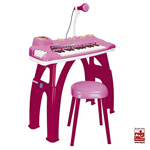 Claudio Reig – Organo Elettronico Per Bambina Con 25 Tasti, Luci, 5 Strumenti E Controllo Volume, Suoni Percusion, 28441