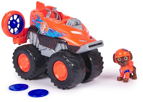 Paw Patrol: Rescue Wheels, Hovercraft Di Zuma, Veicolo Giocattolo Con Lanciamissili E Action Figure Collezionabile, Giocattoli Per Bambini E Bambine D