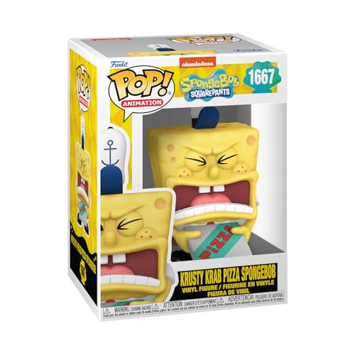 Funko Pop! Tv: Spongebob Squarepants 25Th - Spongebob W/Pizza - Figura In Vinile Da Collezione - Idea Regalo - Merchandising Ufficiale - Giocattoli Pe