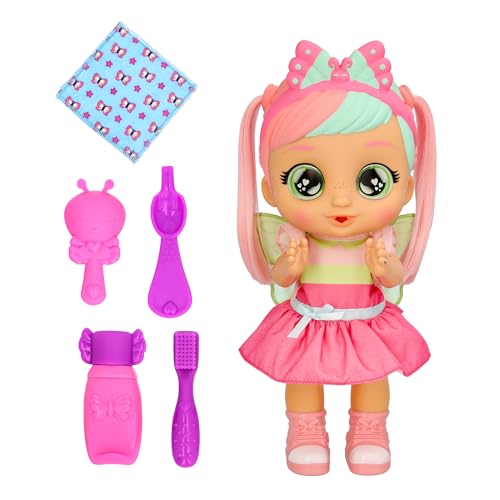 Cry Babies Bella Morning Routine, Bambola, Fa 3 Routine Interattive, Applaude E Balla E I Suoi Occhi Si Illuminano, Include 6 Accessori, Giocattolo Re