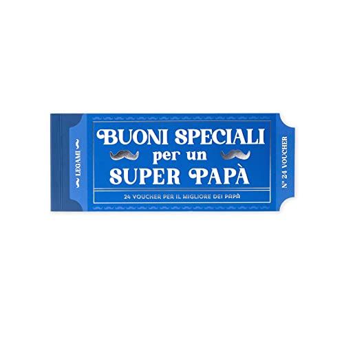 Legami - Blocchetto Da 24 Vouocher Per Il Papà, Coupon Con Perforazione Per Lo Strappo, Idea Regalo, 20,3X8,2 Cm, Tema Dad