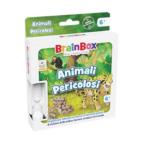 Asmodee Brainbox Animali Pericolosi, Gioco Da Tavolo Tascabile, 6+ Anni, 1+ Giocatori, Edizione In Italiano