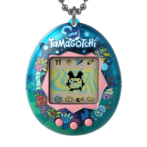 Bandai Tamagotchi Original Tama Ocean Shell | Tamagotchi Original Cyber Pet 90S Giocattolo Per Adulti E Bambini Con Catena, Gli Animali Virtuali Retrò