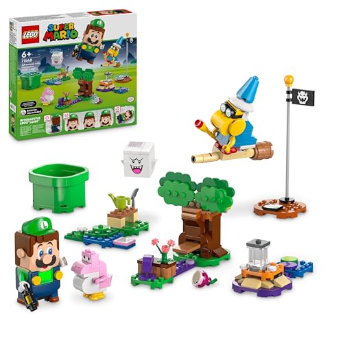 Lego Super Mario Avventure Luigi Interattivo, Giocattolo Con 4 Personaggi Nintendo Da Collezione Tra Cui Baby Yoshi Rosa, Giochi Per Bambini E Bambine