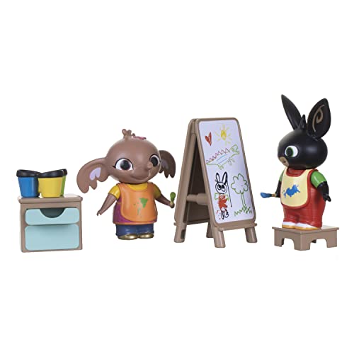 Bing Dipingi Figura Play Pack. Costruisci Il Mondo Figure Possibili E Accessori Per La Pittura Playset.