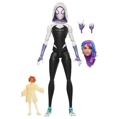 Spider-Man Hasbro Marvel Legends Series, Spider-Gwen, Action Figure Ispirata Al Film Across The Spider-Verse Da 15 Cm Collezionabile Per Adulti
