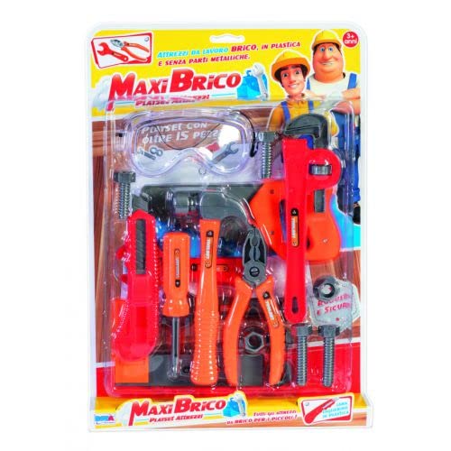 Ronchi Supertoys Srl-Attrezzi Brico 11069 Blister Strumenti Giocattolo, Multicolore, Small