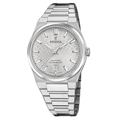 Festina - Festina Orologio Uomo Swiss Made In Acciaio F20051/2 - F20051/2