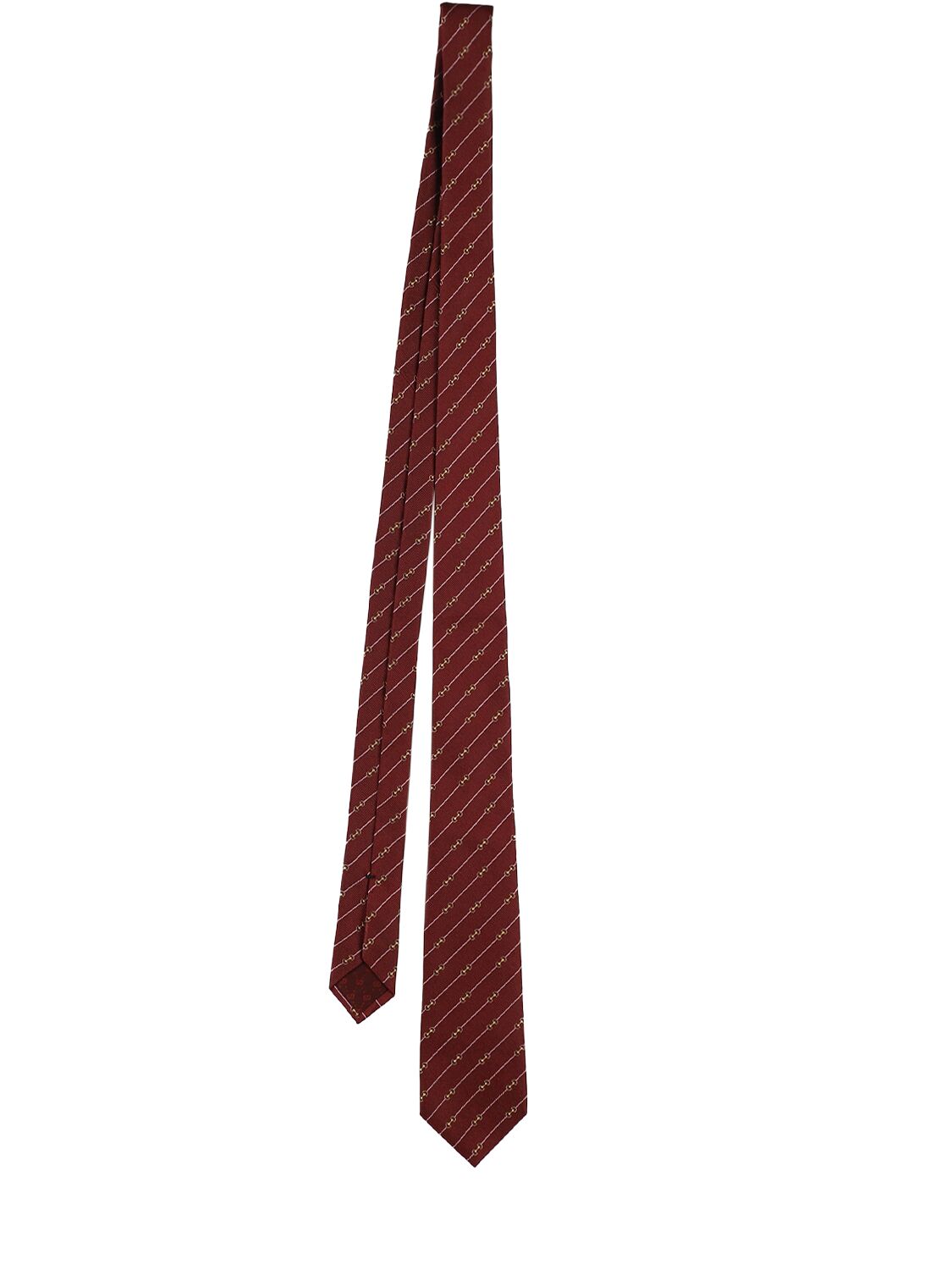 7Cm Horsebit Silk Tie