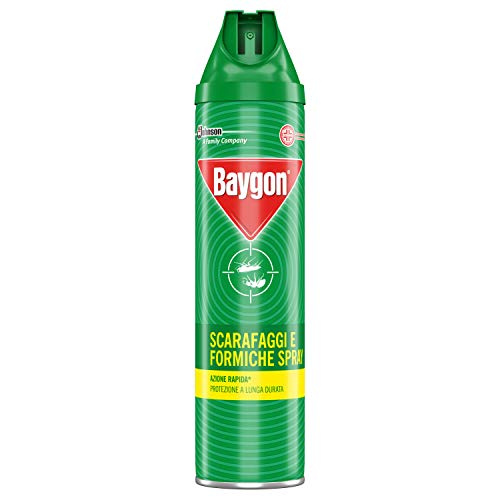 Baygon Scarafaggi & Formiche Spray - 1 Confezione - 400 Ml