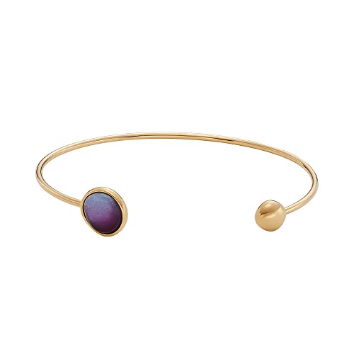 Skagen Bracciale Da Donna In Vetro Di Mare, Lunghezza: 165 Mm, Larghezza: 10,8 Mm Bracciale In Acciaio Inossidabile Dorato, Skj1688710