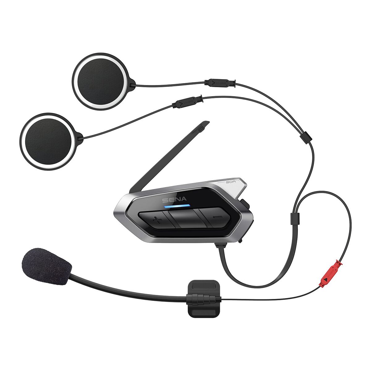 Sena 50R Bluetooth-Kommunikationssystem Med Ett Enda Paket En Storlek Svart