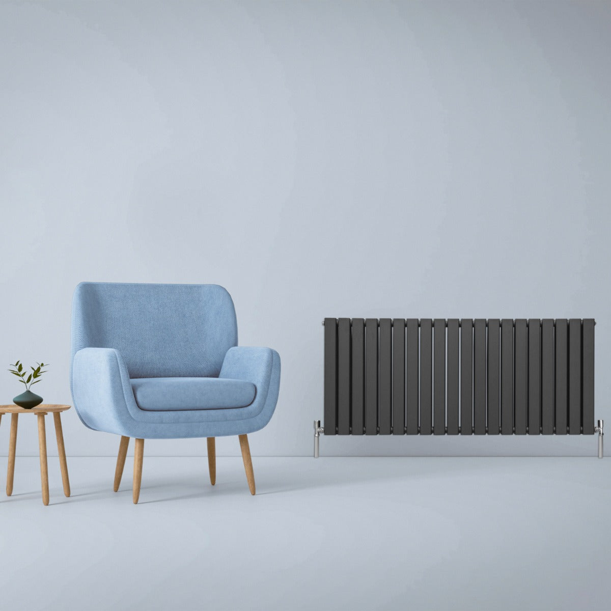 Radiatore termosifone termoarredo design piatto pannello elementi grigio
