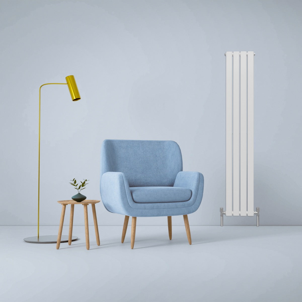 Radiatore termosifone termoarredo design piatto pannello elementi bianco lucido