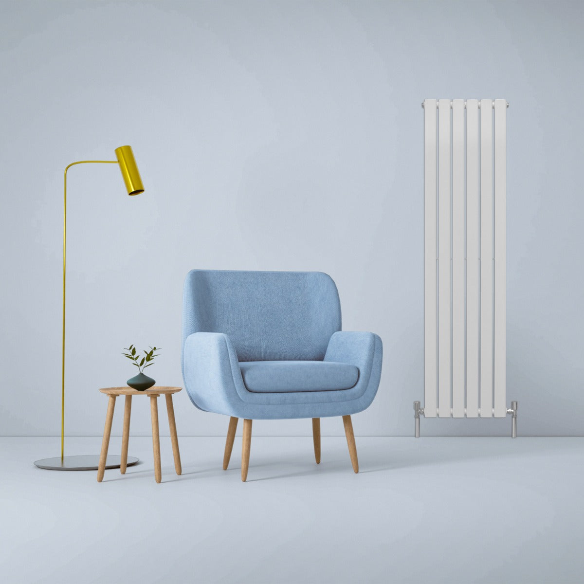 Radiatore termosifone termoarredo design piatto pannello elementi bianco lucido