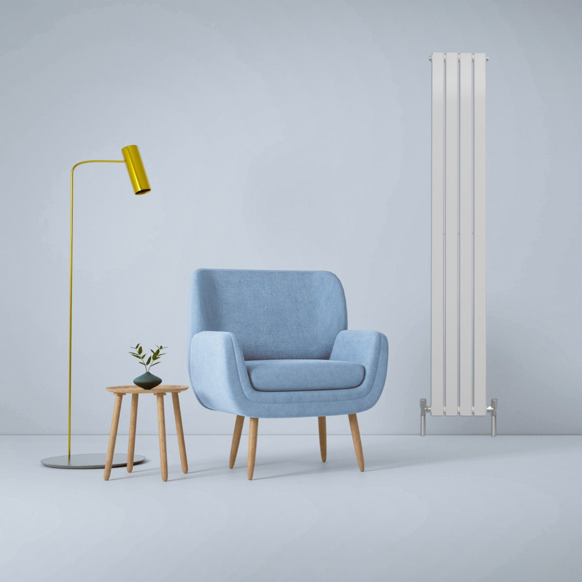 Radiatore termosifone termoarredo design piatto pannello elementi bianco lucido