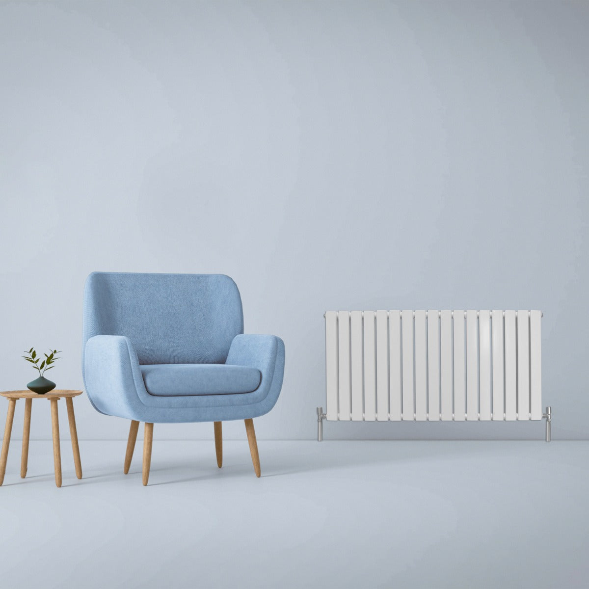 Radiatore termosifone termoarredo design piatto pannello elementi bianco lucido