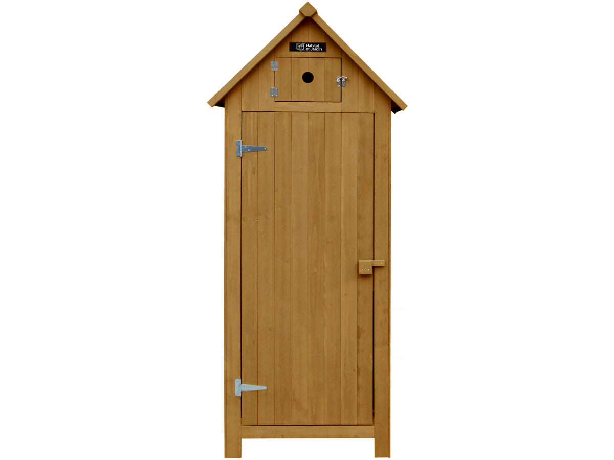 Armadio da giardino cabanon - 77 x 54.5 x 179 cm - marrone