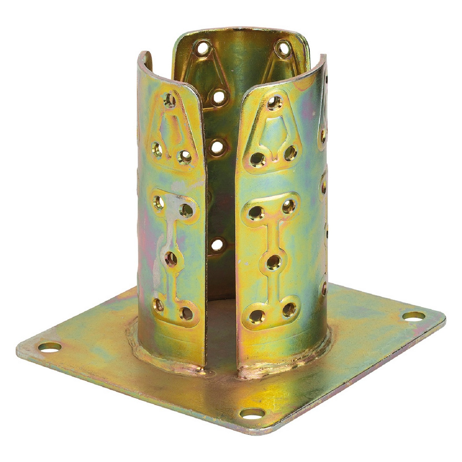 4pz supporto per pilastri tondi art.922 mm 102 - base 150 x 150 3083492nlm