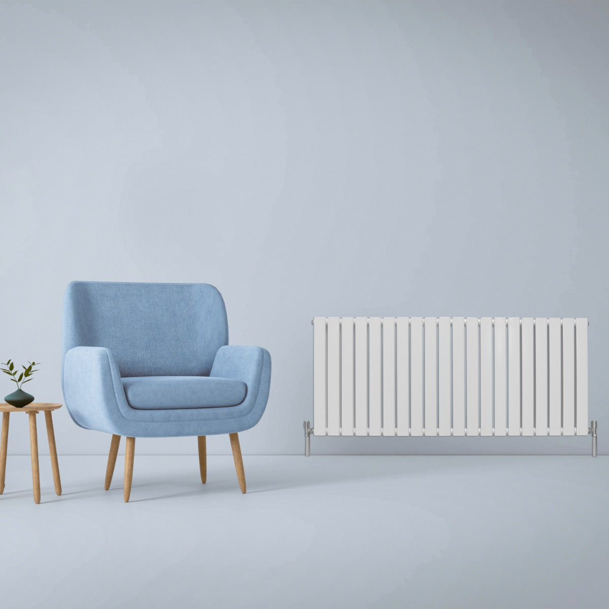 Radiatore termosifone termoarredo design piatto pannello elementi bianco lucido