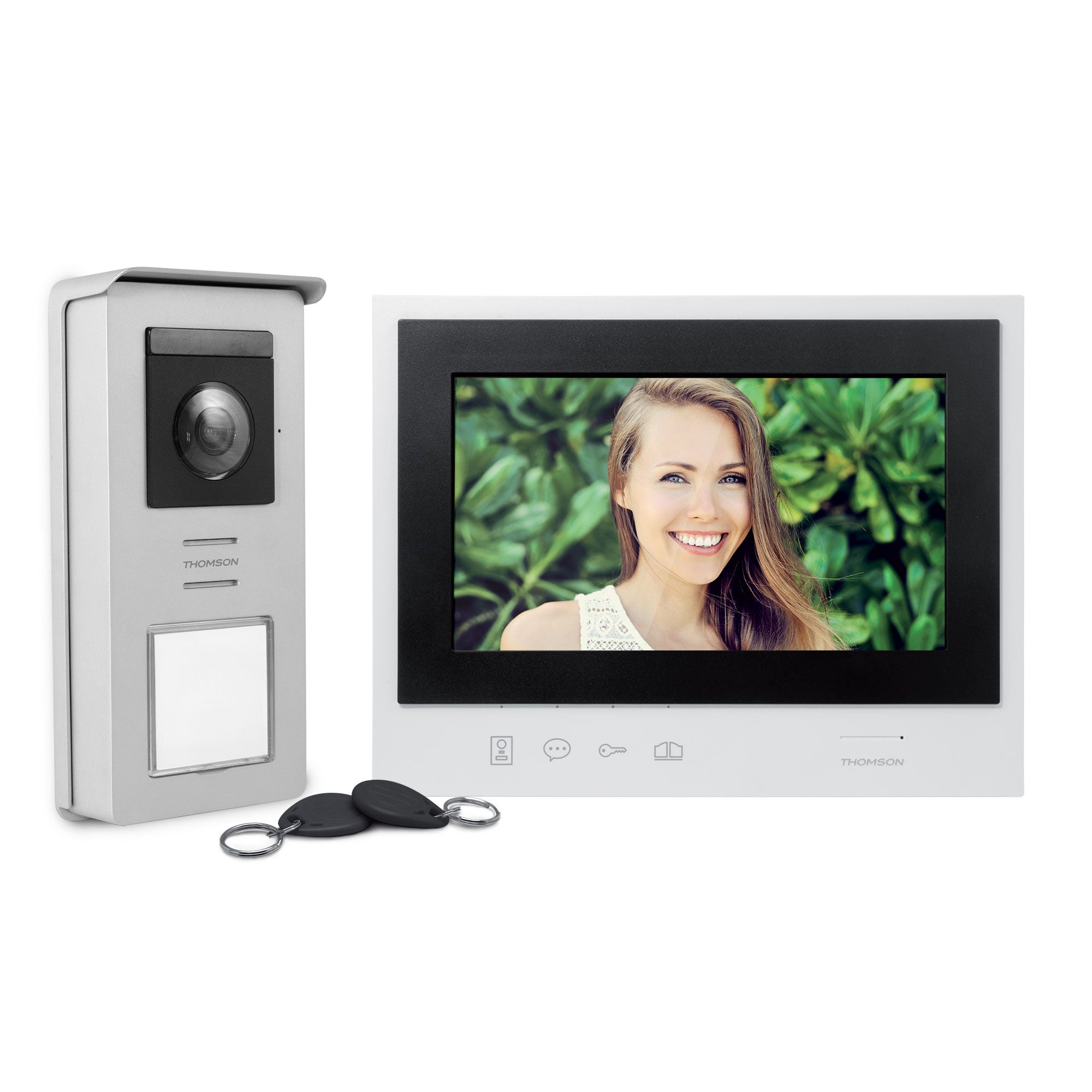 Smart bracket ii videocitofono 2 fili con schermo 7 e installazione semplificata grazie al sistema smart bracket