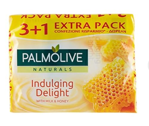 Palmolive Saponetta Indulging Delight Latte&Miele 4 Pezzi 360 Gr