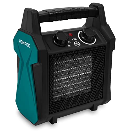 Vonroc Termoventilatore Elettrico - 2000W/3000W - Ceramica