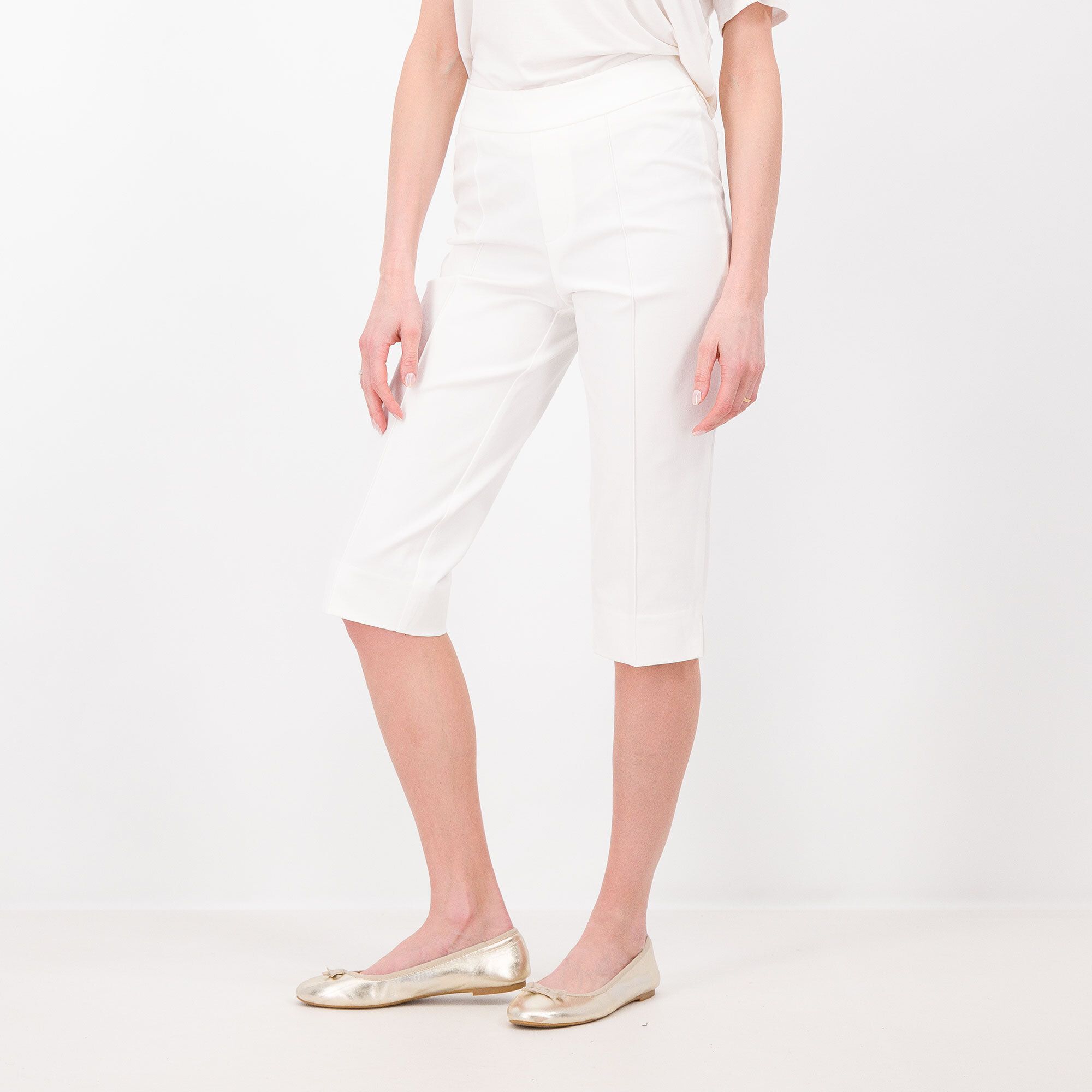 Isaac Mizrahi Live Pantaloni pinocchietto in cotone e viscosa