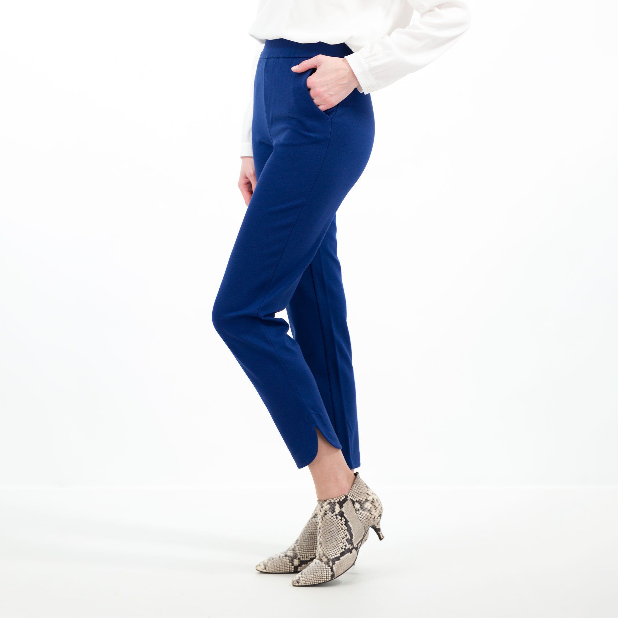 Isaac Mizrahi Live Pantaloni gamba dritta con fondo a tulipano
