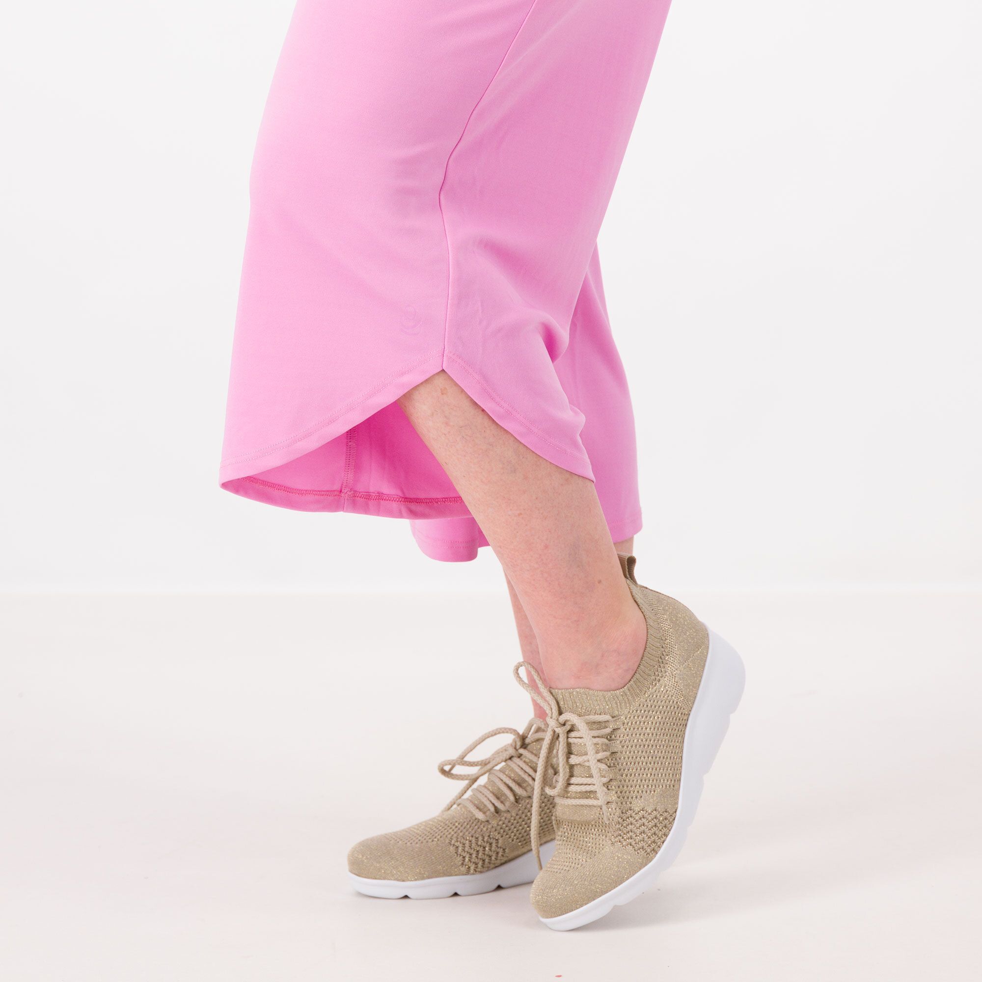 Cuddl Duds Pantaloni cropped con fondo diagonale