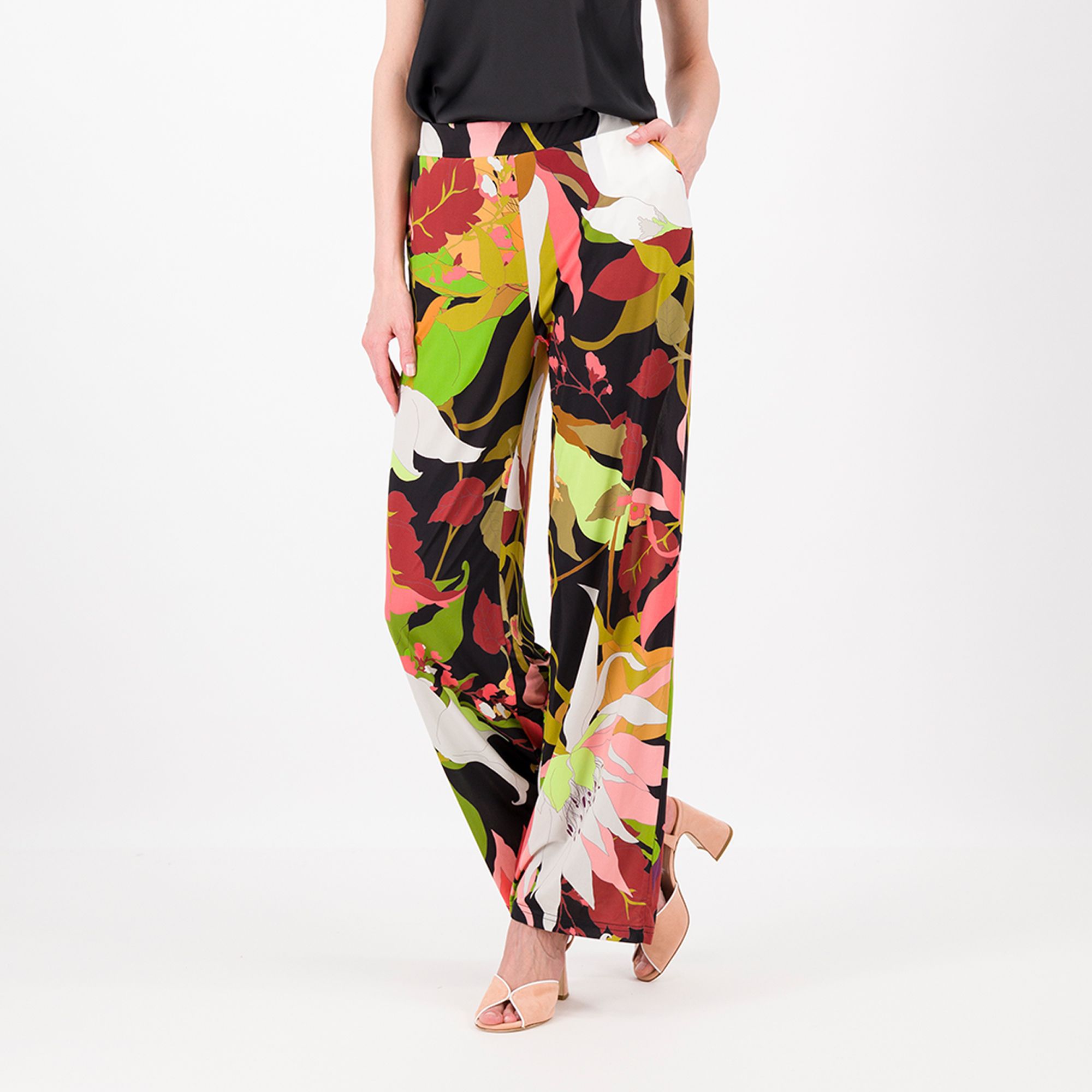 Caterina Lancini Pantaloni in jersey fantasia